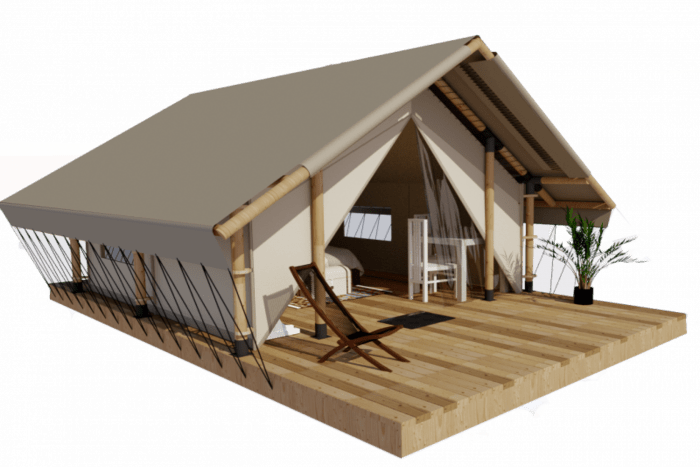 Пaлaтка для глэмпинга 5×7.5 m Safari-Tent